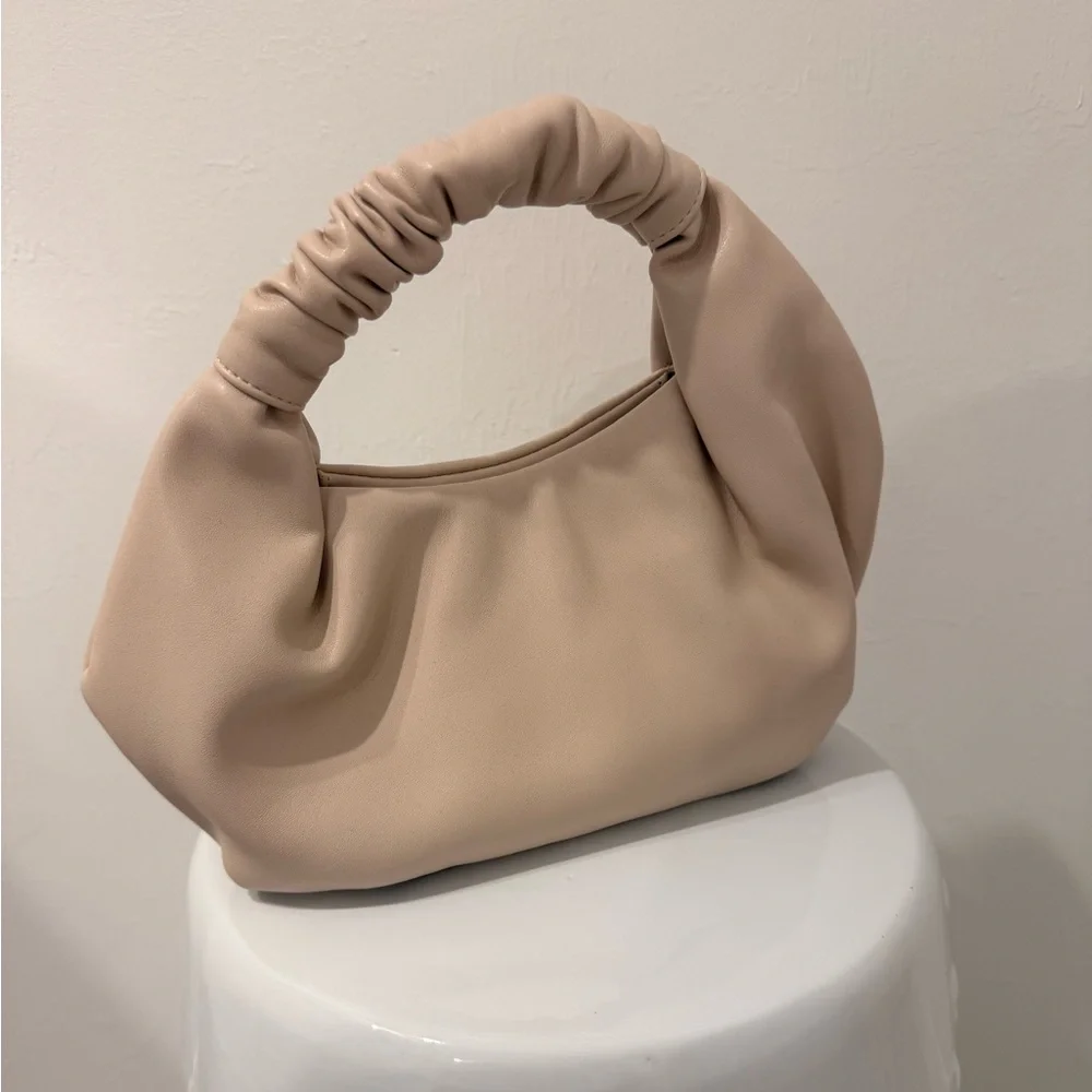 The Drop Women's Addison Soft Volume Top-Handle Bag Beige/Bone Purse - New